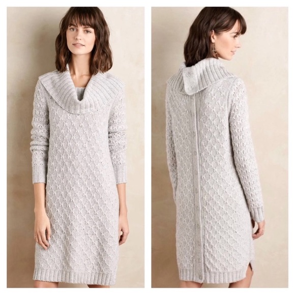 Anthropologie Dresses & Skirts - Anthropologie Sparrow Cowl Neck Sweater Dress